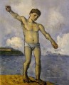 Badende mit ausgestreckten Armen Paul Cezanne Nacktheit Impressionismus
